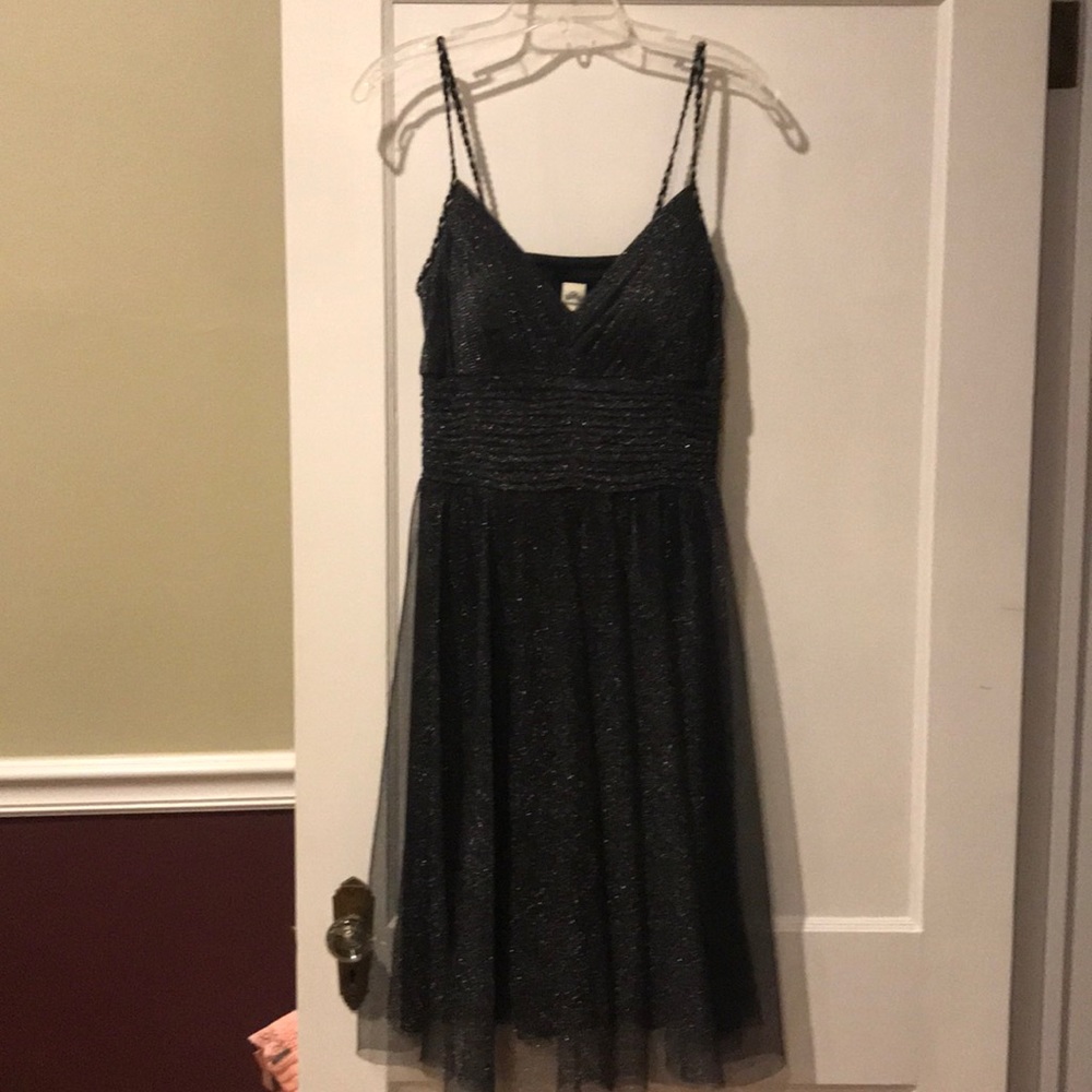 NWT Black and Silver Sangria Cocktail Dress
